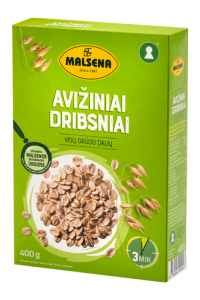 Visų grūdo dalių avižiniai dribsniai MALSENA