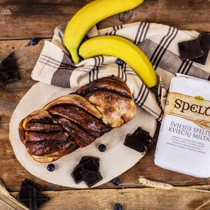 Šokoladinė bananų boba
