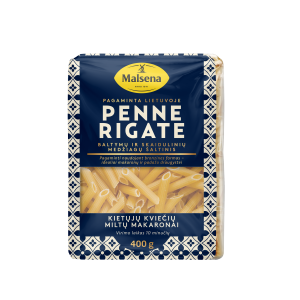 4779028202401 MALSENA kietagrūdžių kviečių makaronai PENNE RIGATE 400 g