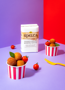 Spelta miltų sūrio spurgytės